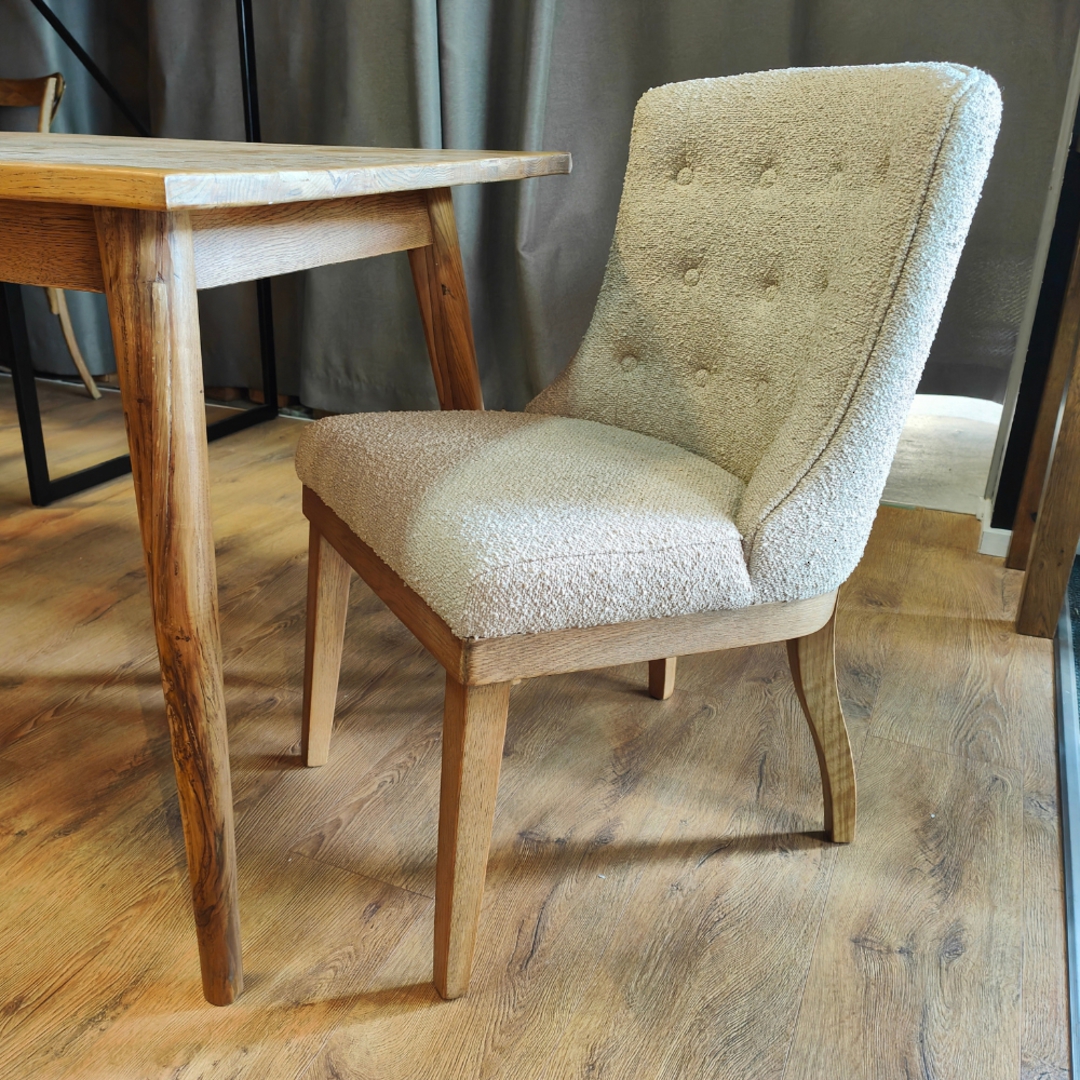 Charlie Fabric Dining Chair  with Buttons image 7